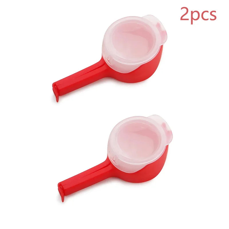 Snack Sealing Clip Fresh Keeping Sealer Clamp Plastic Food Saver Travel Kitchen Gadgets Seal Pour Food Storage Bag Cap Clip