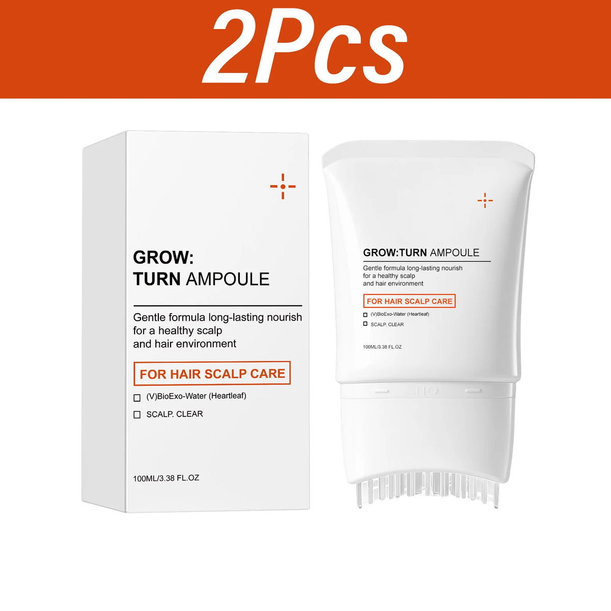 GROW:TURN Ampoule Scalp Serum Strengthen Hair Root Anti Hair Tired Scalp Nourishing Treatment for Scalp Massage Care Serum