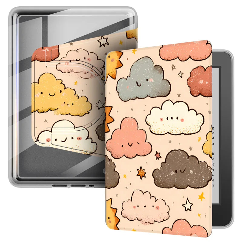 For Kindle 11th Generation Case 2024 RS23CV 360° Rotatable Magnetic Detachable Acrylic Case For Kindle 11th Gen C2V2L3 6" Funda