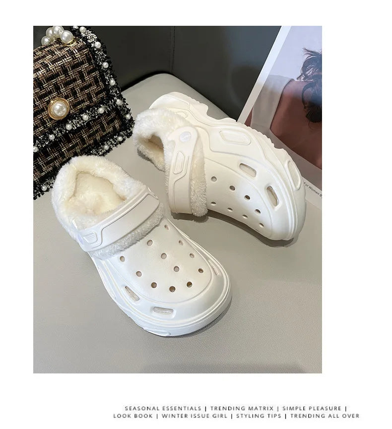 EVA cave shoes winter padded men and women new thick bottom Baotou shoes cotton warm couple cotton slippers men and women