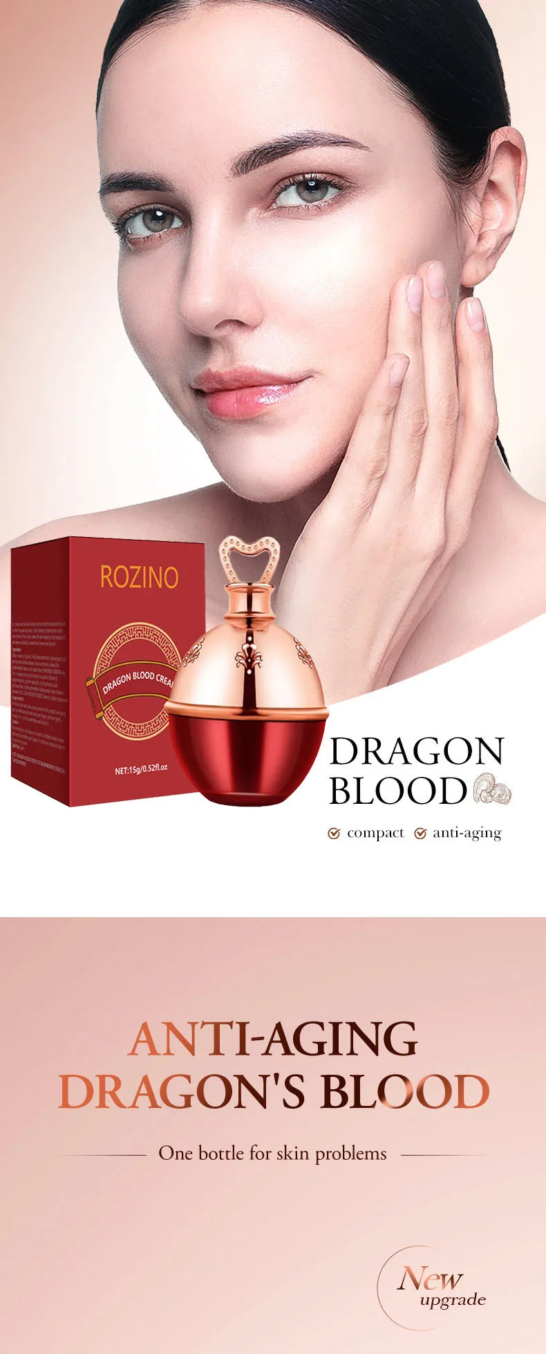 Wrinkle Smooth Dragon Blood Cream Concealer Moisturizing Repair Cosmetics Anti-aging Women Face Beauty Nourish Skin Care Product