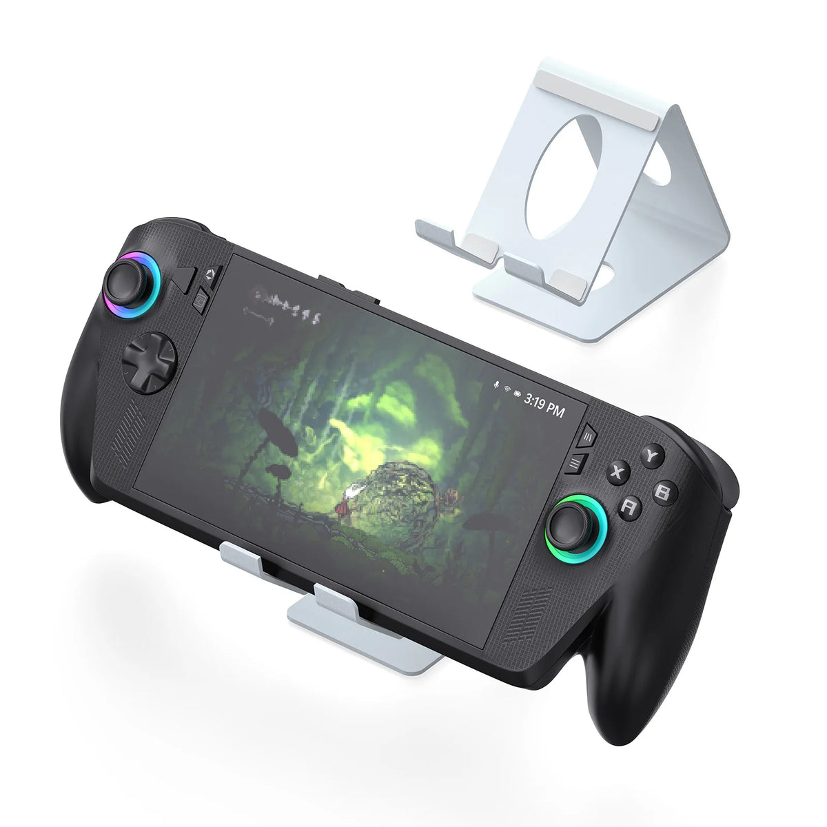 Desktop Stand Holder X155 for Game Console,Tablets Stand with Anti-Slip Silicone Pad Compatible with Steam Deck/ROG/Switch/Phone