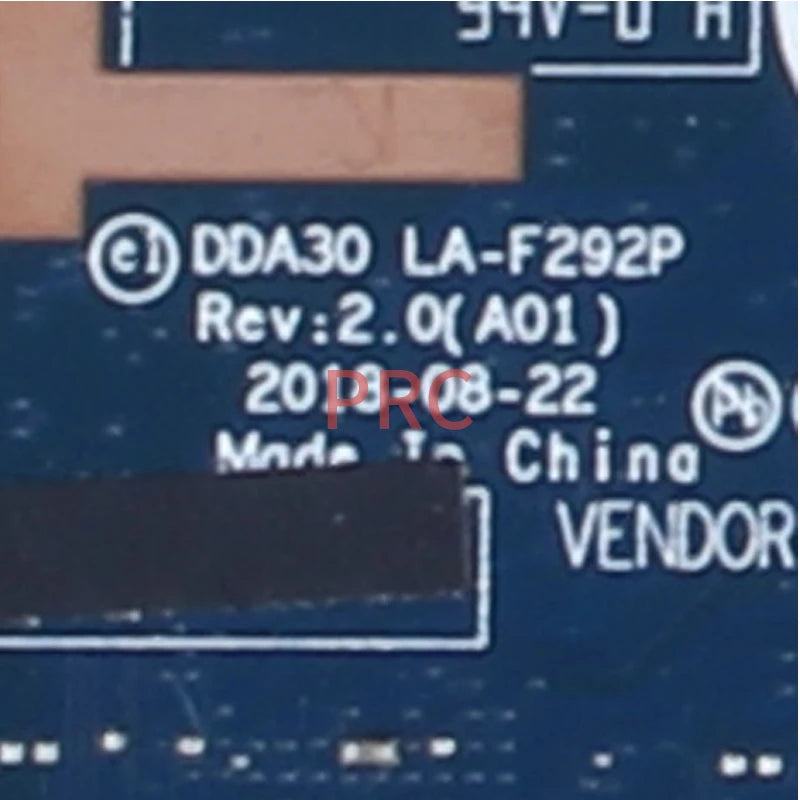 For Dell Latitude 7390 Laptop Motherboard LA-F292P 02WCVJ 041M0M 0CM3RM 0YNMMF i5 i7 8th Gen CPU RAM 8/16G Notebook Mainboard