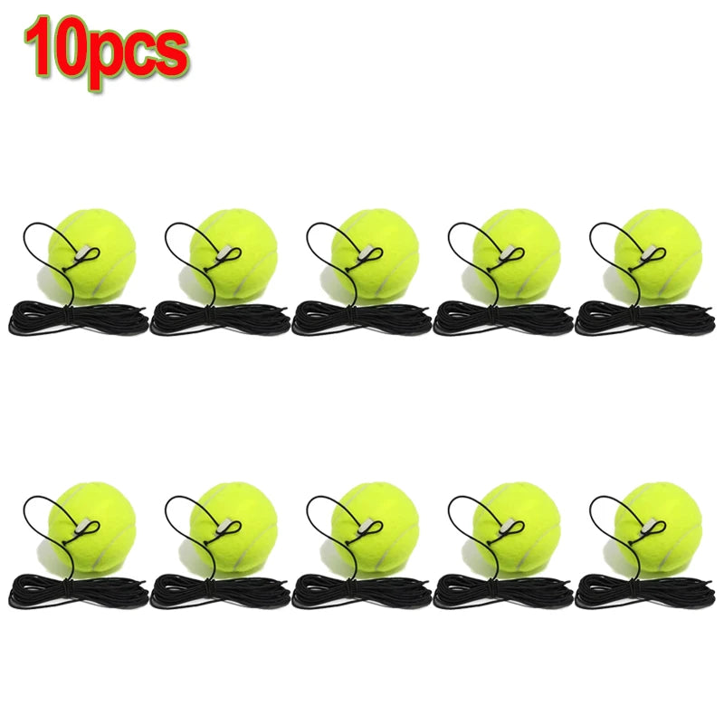 1-20pcs Heavy Duty Tennis Training Aids Base With Elastic Rope Ball Practice Self-Duty Rebound Tennis Trainer Padel Accessories