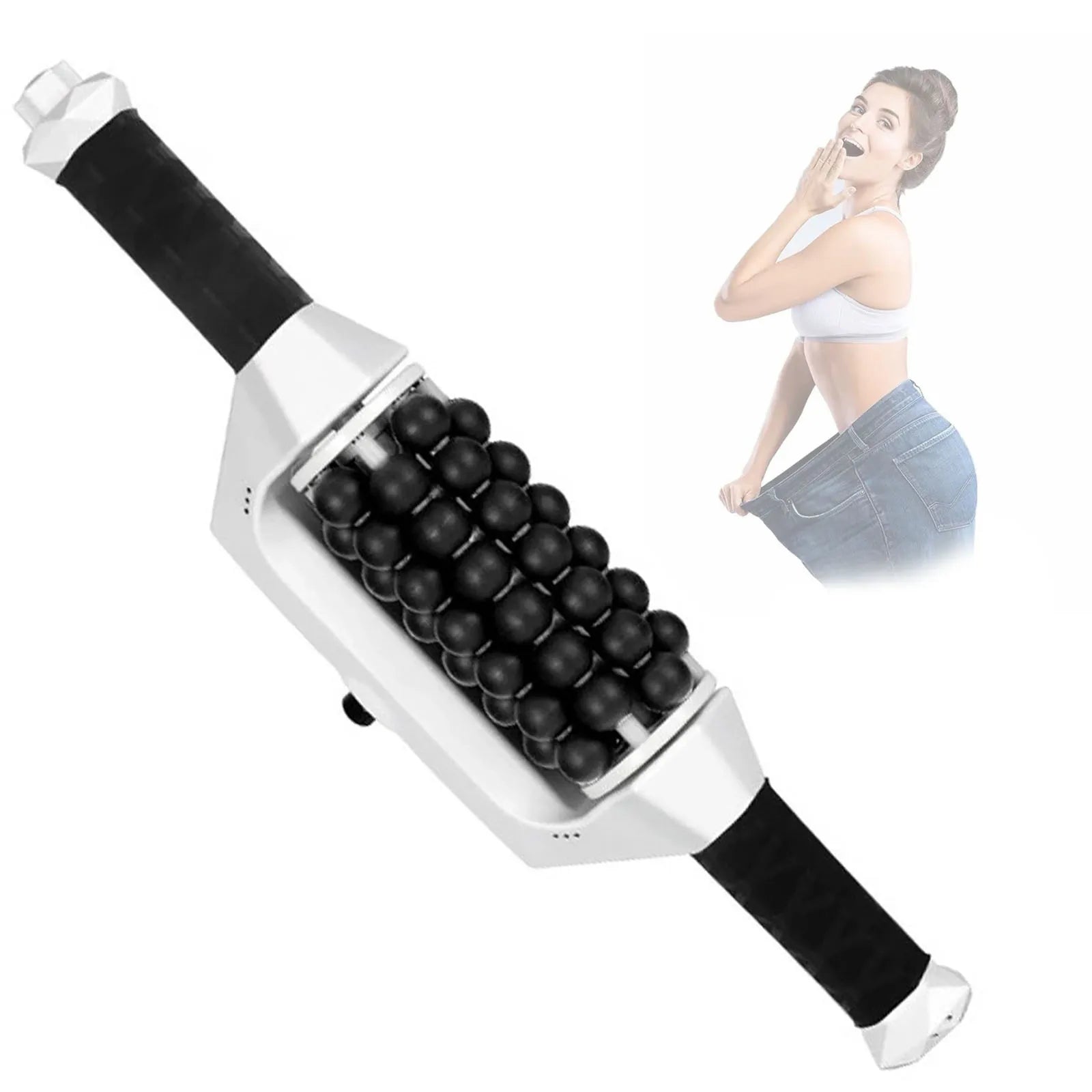 70W Electric Roller for Muscle Body Relaxing High Frequency Rolling Massage Rechargeable Body Shapping Slimming Machine