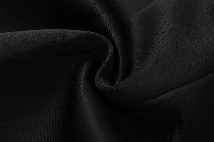 Nibber Elegant Fashion Office Style Dress Woman Button Pocket Decoration Stand Collar Simple Full Sleeve Casual Mini Bodycon
