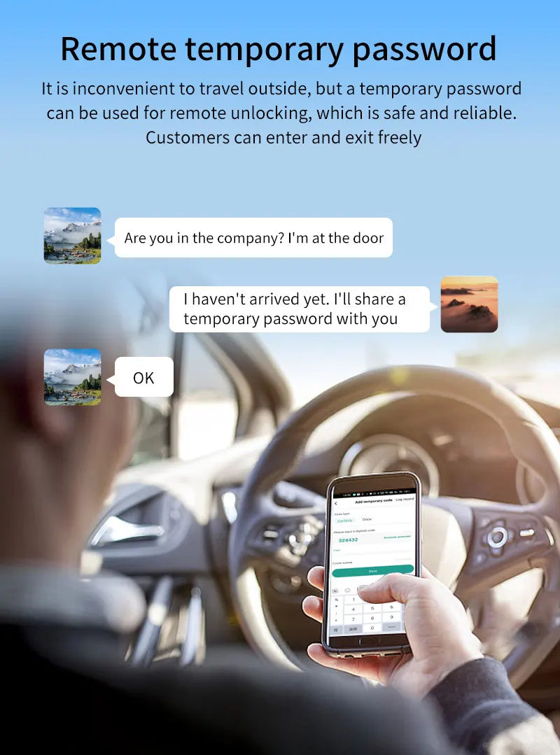 Multifunctional Smart Glass Door Lock Electronic Digit Biometric Fingerprint Tuya App Key Electric Smart Life Digital Door Lock