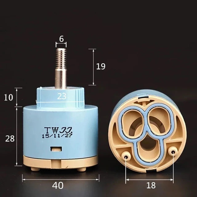25mm/35mm/40mm Moen Replacement Ceramic Spool Water Mixer Tap Faucet Cartridge Kitchen Bathroom Faucet Replace Part