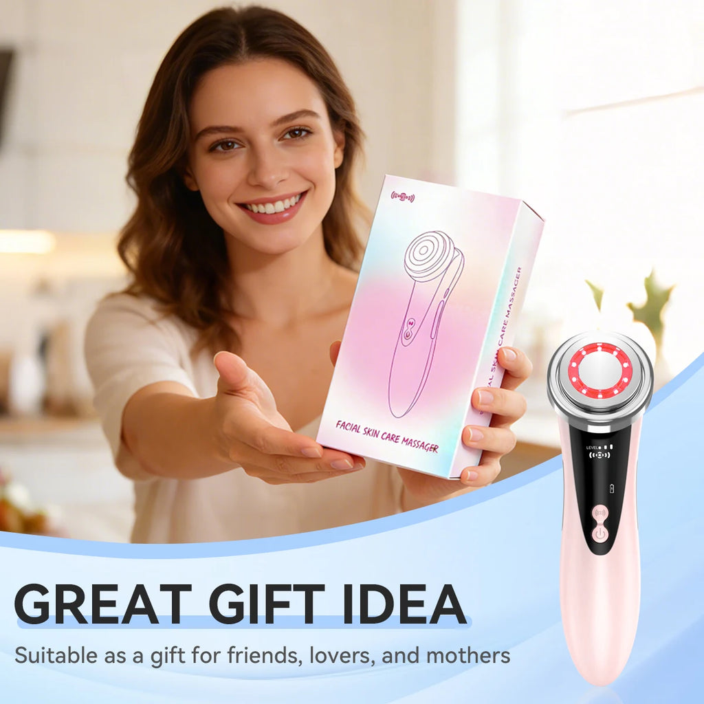 EMS Microcurrent Facial Beauty Device Electric Facial Massager Portable Skincare Tool for Daily Facial Tightening Care