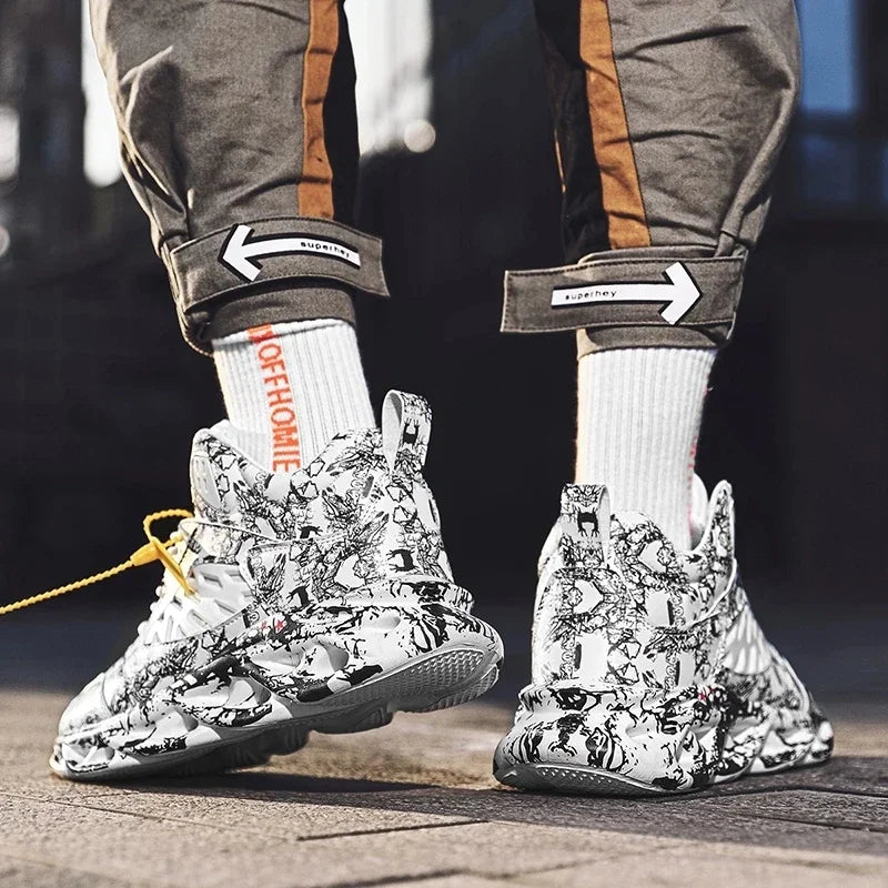 2024 New Basketball Shoes Men Anti Slip Basketball Sneakers Training Walking Shoes Men Light Weight Sport Sneakers Plus size 46