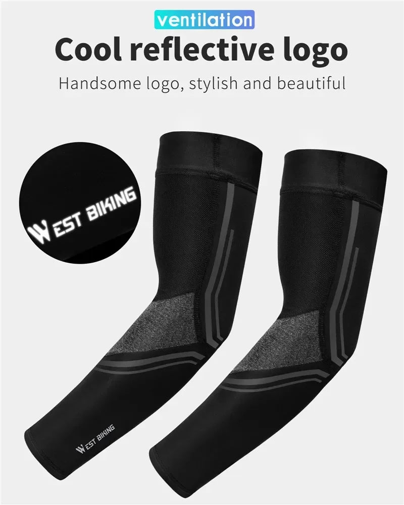 WEST BIKING Sports Compression Leg Sleeves Men Women MTB Winter Fleece Leg Warmers Men Women Cycling Running Basketball Leggings