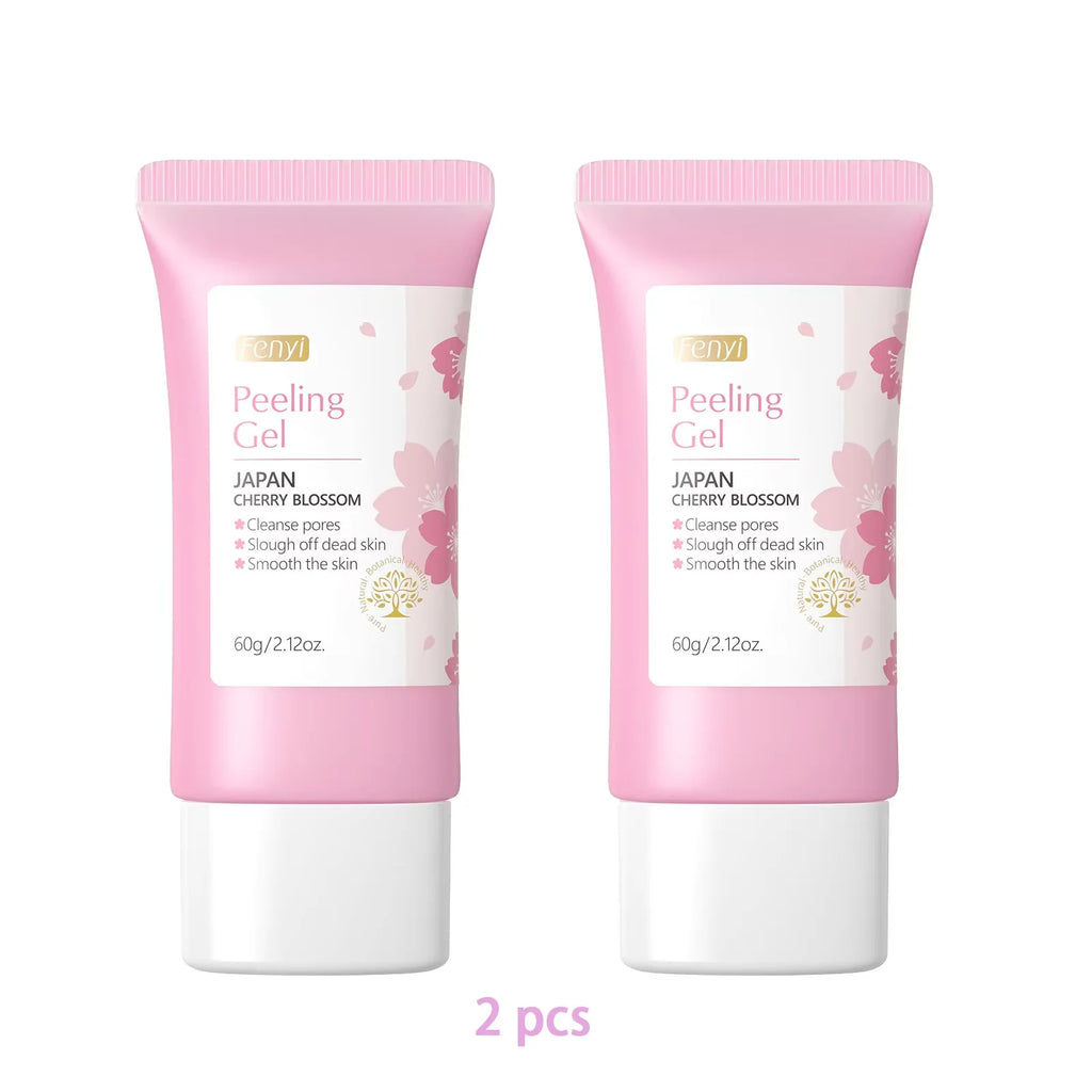 Facial Exfoliating Gel Deep Pore Cleansing Face Scrub Brightening Moisturizing Soothing Skincare Dry Oily Combination Skin