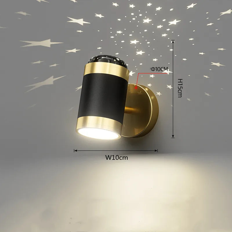 5W Wall Lamp Black/White Modern Aisle Wall Light Adjustable For Bedside Bedroom Lights Corridor sconce AC110-240VGU10 LED Switch