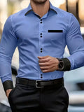 2026 Men's Casual Long Sleeved Shirt, New Style, Men's Comfortable and Fashionable Lapel Shirt