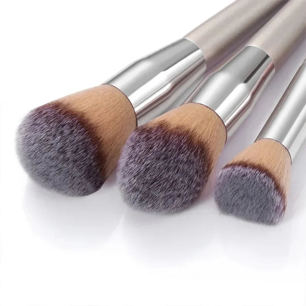 10 Makeup Brush Set Professional Foundation Concealer Powder Eyeshadow Blush Brush Blending Cosmetic Beauty Tool for Face & Eye