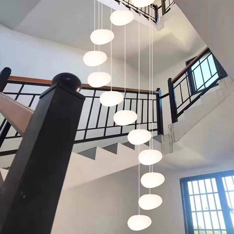 Modern home decor led lights pendant light lamps forstaircase Chandeliers for living room hanging light indoor lighting