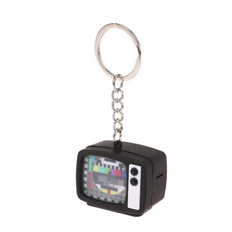 Creative Mini Retro Television Keychain Miniature Television Tv Model Toy Creative Children Toy Keychain Pendant