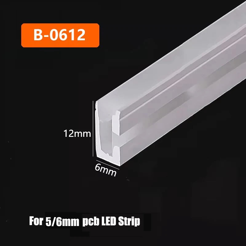 Led Neon Strip Rope Tube Waterproof Flexible Silicone Tape Diffuser for Ws2812 5050 Strip Light Home Atmosphere Decor Lighting