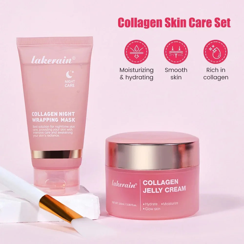 Jelly Mask for Facial Professional Face Mask Skin Care Hydrated Nourished Collagen Wrapping Peel Off Facial Mask