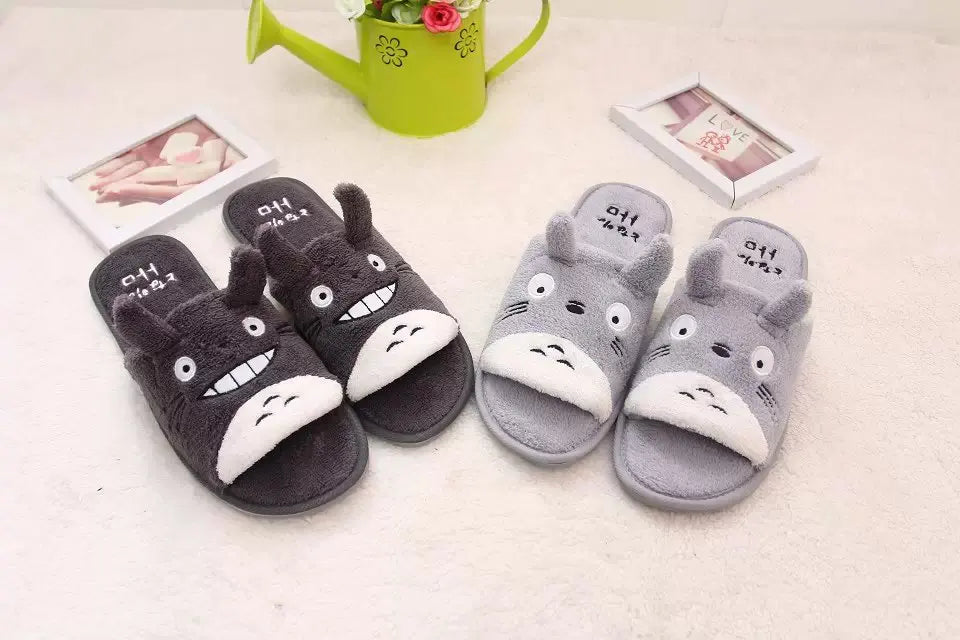 Comemore Cute Cartoon House Slippers Women Men Couples Home Slipper for Indoor House Bedroom Flat Comfortable Warm Winter Shoes
