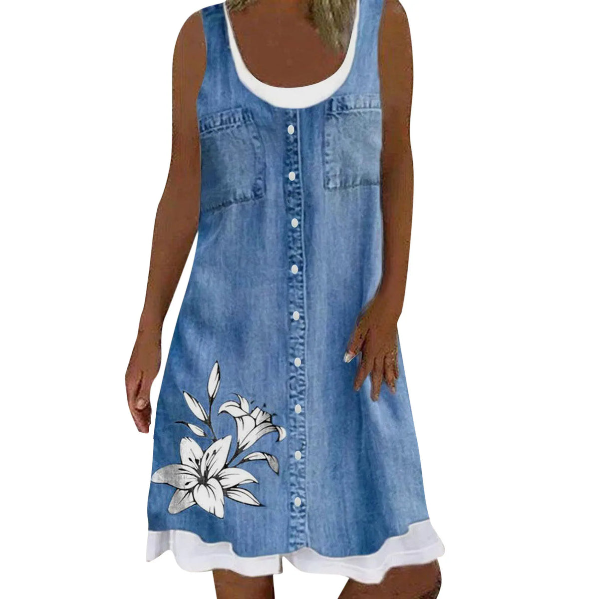 Women Summer Beach Spring Print Cute Dress Sleeveless Casual Dress летнее платье женское