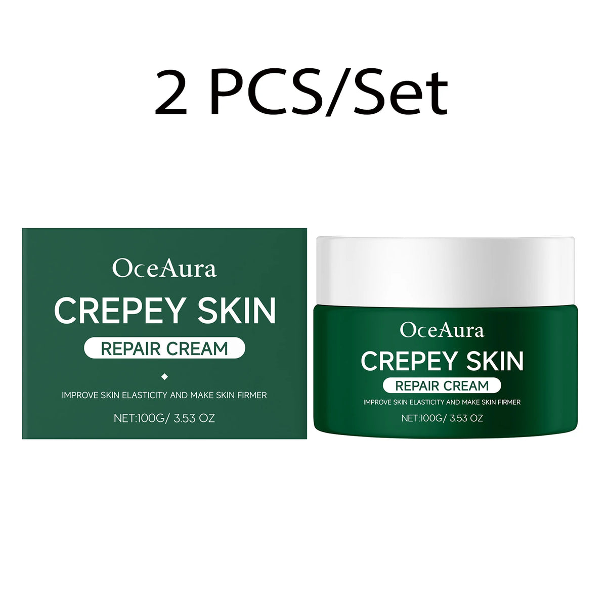 OceAura Firming Body Cream 100g Nourish Smooth Look Skin Deep Hydration Whole Body Moisturizer Supports Elasticity Revitalizing