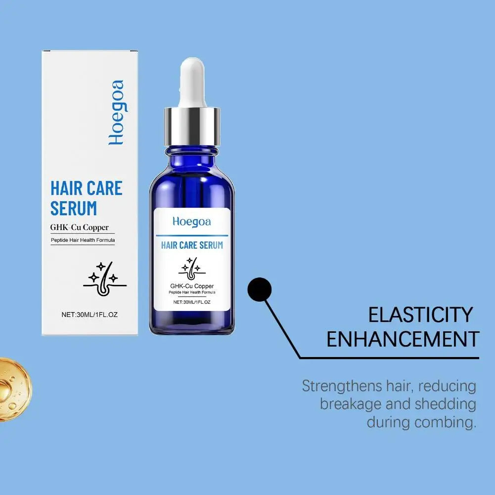 30ML Copper Peptide Hair Care Serum,For All Scalp Types Hair Strengthening Volumizing Nourishing Thicker Fuller Hair Essence