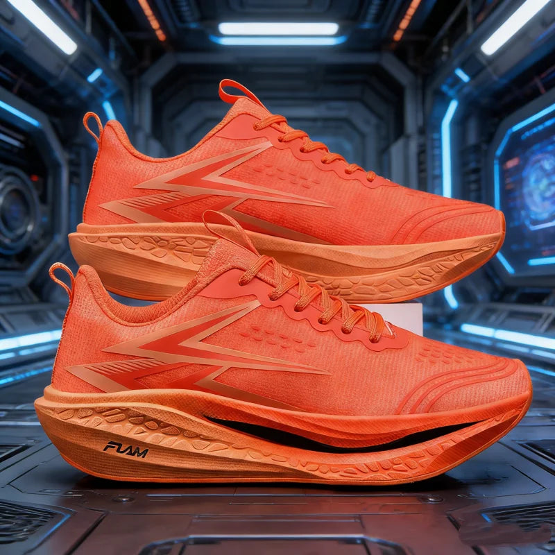 New Running Shoes Carbon Board Speciality Marathon Men Sports Breathable Lightweight Women Comfortable Athletic Nonskid Sneakers