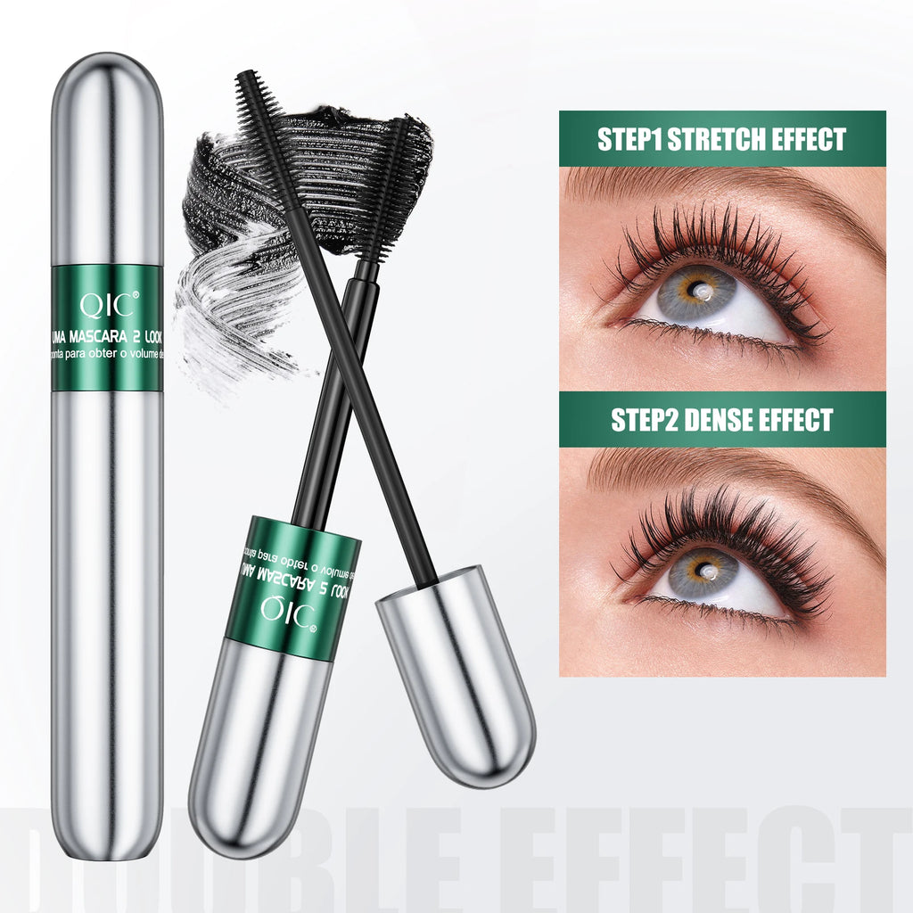 4D Black Mascara Thickening Lengthening Curling Waterproof Sweatproof Mascara For Beginners