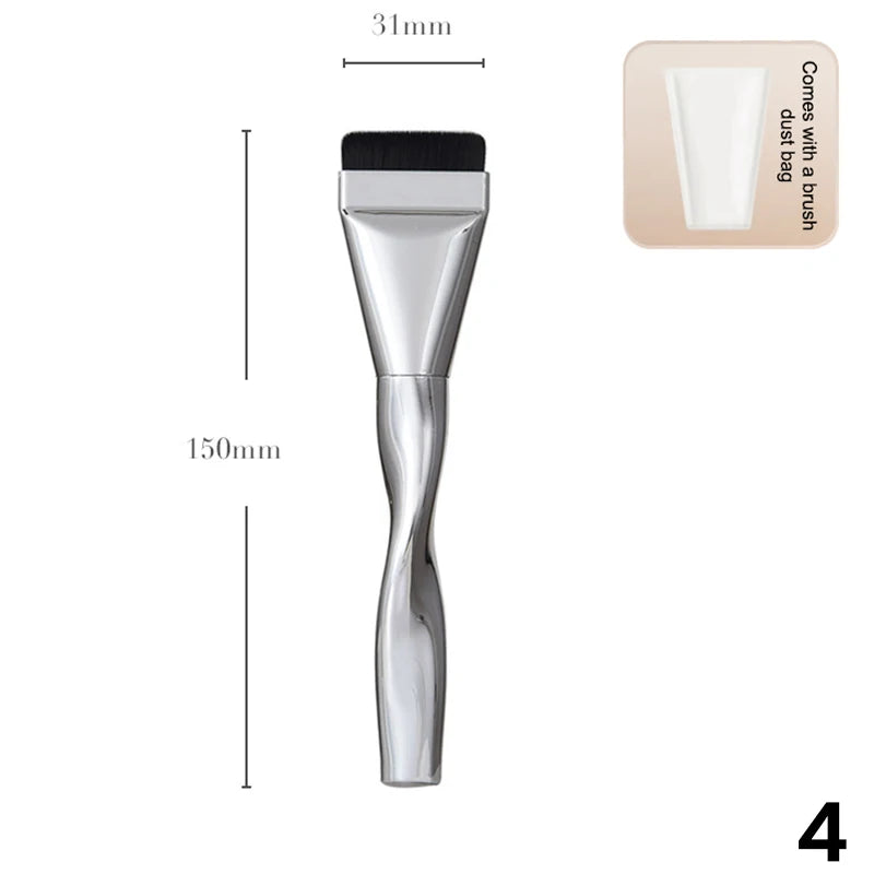 Ultra Thin Foundation Brush Lightweight Face Contour Brush Flat Contour Brush Foundation Cream Makeup Brushes Beauty