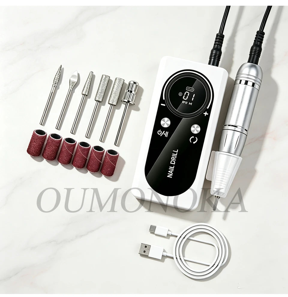 Professional Electric Nail Drill Machine Lathe Kit Nail Sander File for Manicure Cutter Set Art Supplies Salon Grinder Tools