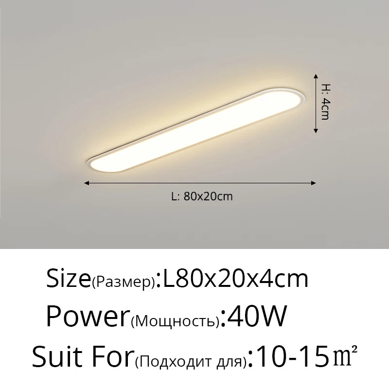 Led Ultra-thin Ceiling Light Long Corridor Aisle Lamp Home Balcony Lamps Simple Cloakroom Bedroom Porch Indoor Lighting Fixtures