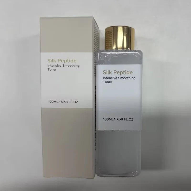 100ml Refreshing Silk Peptide Toner Hydrating Moisturizing Facial Essence Light Texture Easy Absorb Pre-makeup Daily Skincare