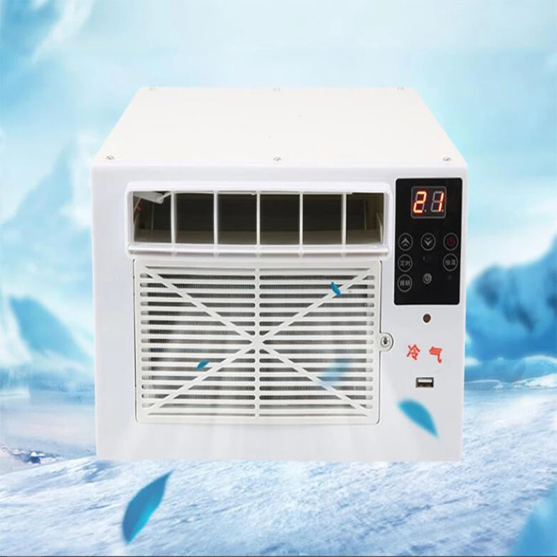 Desktop Air Conditioner Household Air Cooler Mini Air Conditioning With Remote Control LED Control Panel 12-Hour Timer