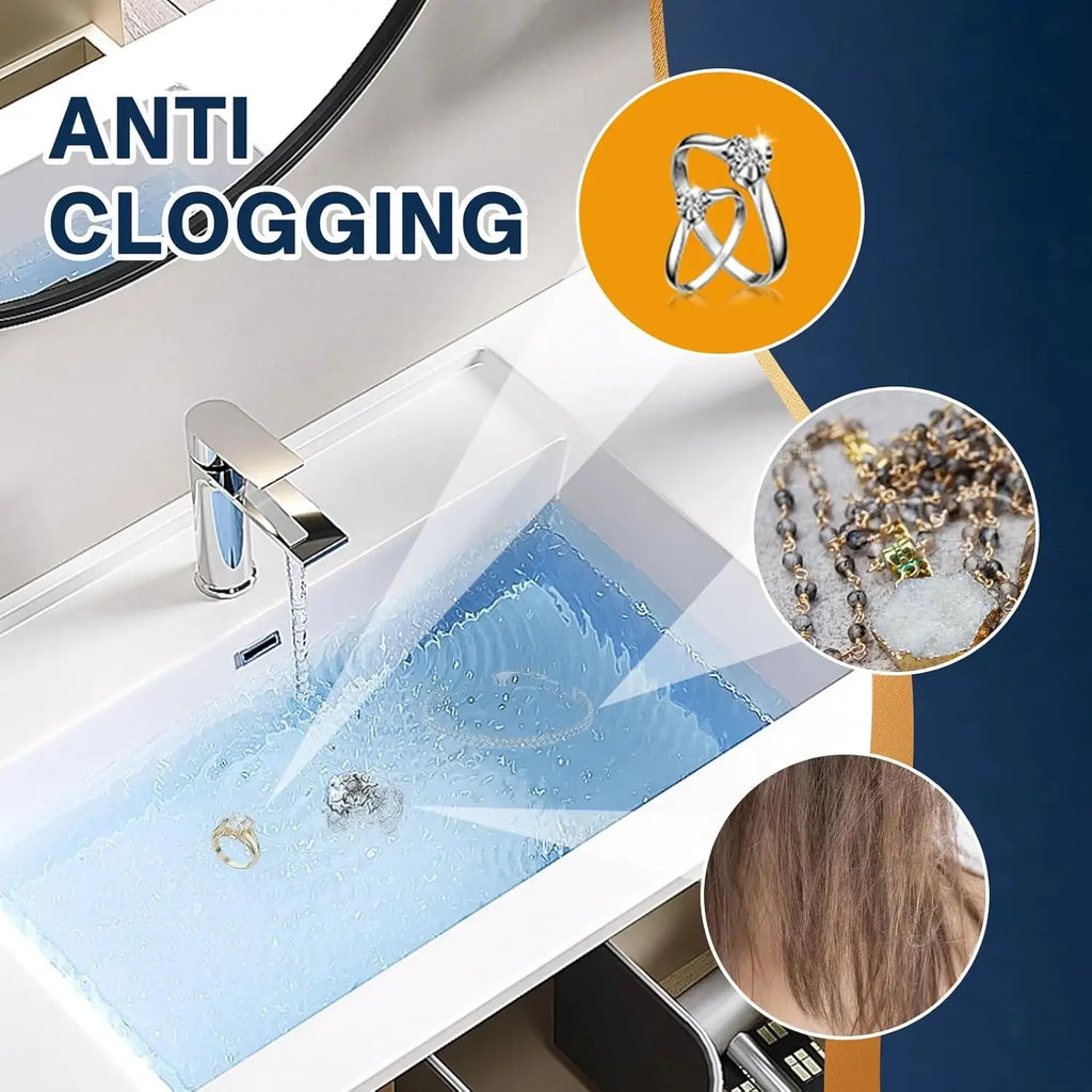 Bathroom Basin Drain Strainer Pop‑Up Removable Stainless Steel Hair Catcher Stopper Insect Proof Odor‑Proof Anti‑Clog Filter