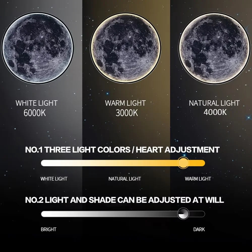 Interior Wall Light Creativity Lunar Surface Wall Lamp Intelligent Remote Control Dimming Home Decorations Bedroom Corridor Amp