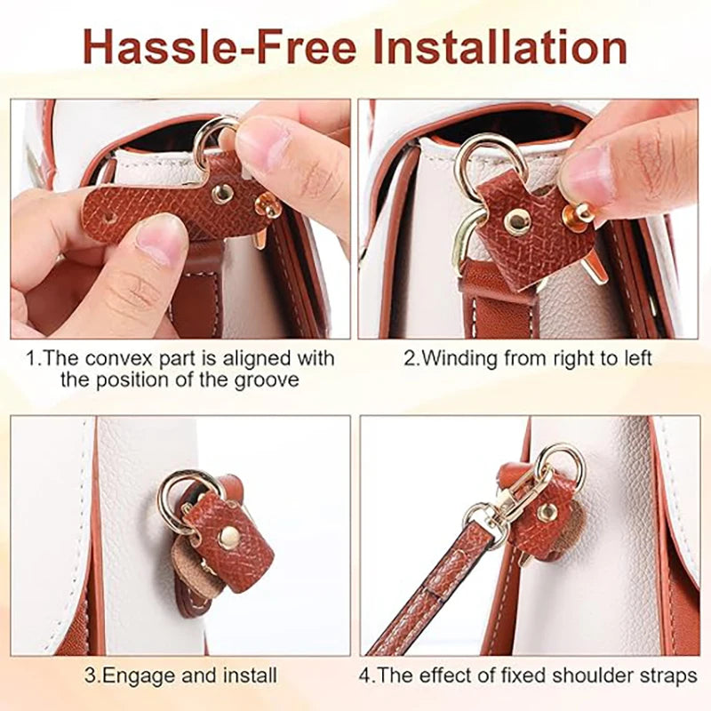 Leather Bag Shoulder Strap Replacement Crossbody Adjustable Conversion Kit Fit for Longchamp Mini Pouch