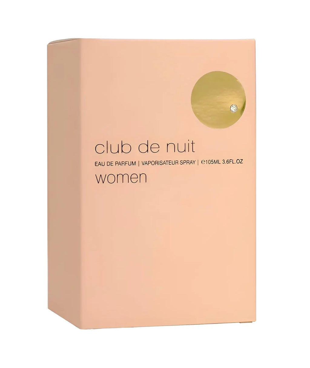 Club De Nuit for Women Eau de Parfum Spray, 3.6 Ounce (100ml), Long-Lasting Floral Fruity, Citrus Peach Rose Jasmine & Vanilla Musk, Daytime Spring Summer, Feminine Luxury Scent
