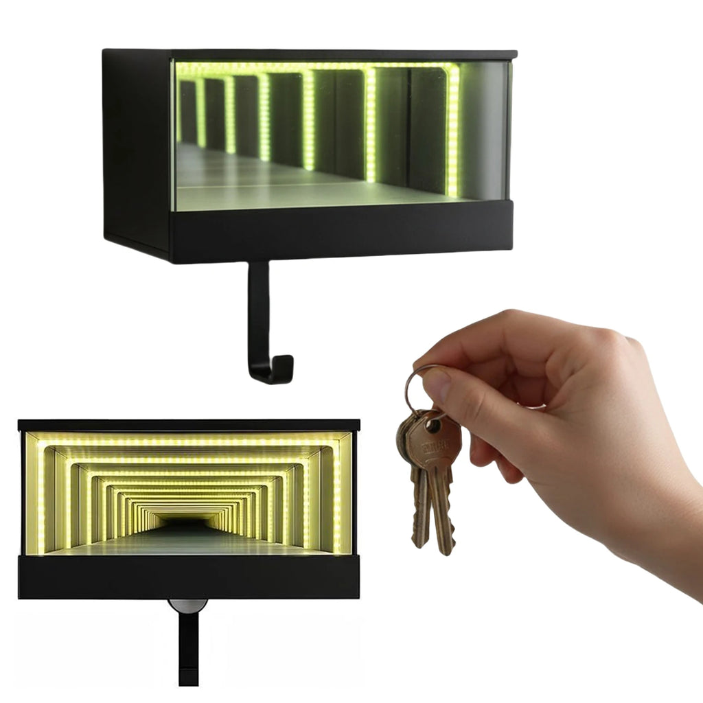Wall Mount Car Garage Key Holder Funny Infinity Garage Keychain Car Key Storage Rack Car Key Hanger for Cars Enthusiasts