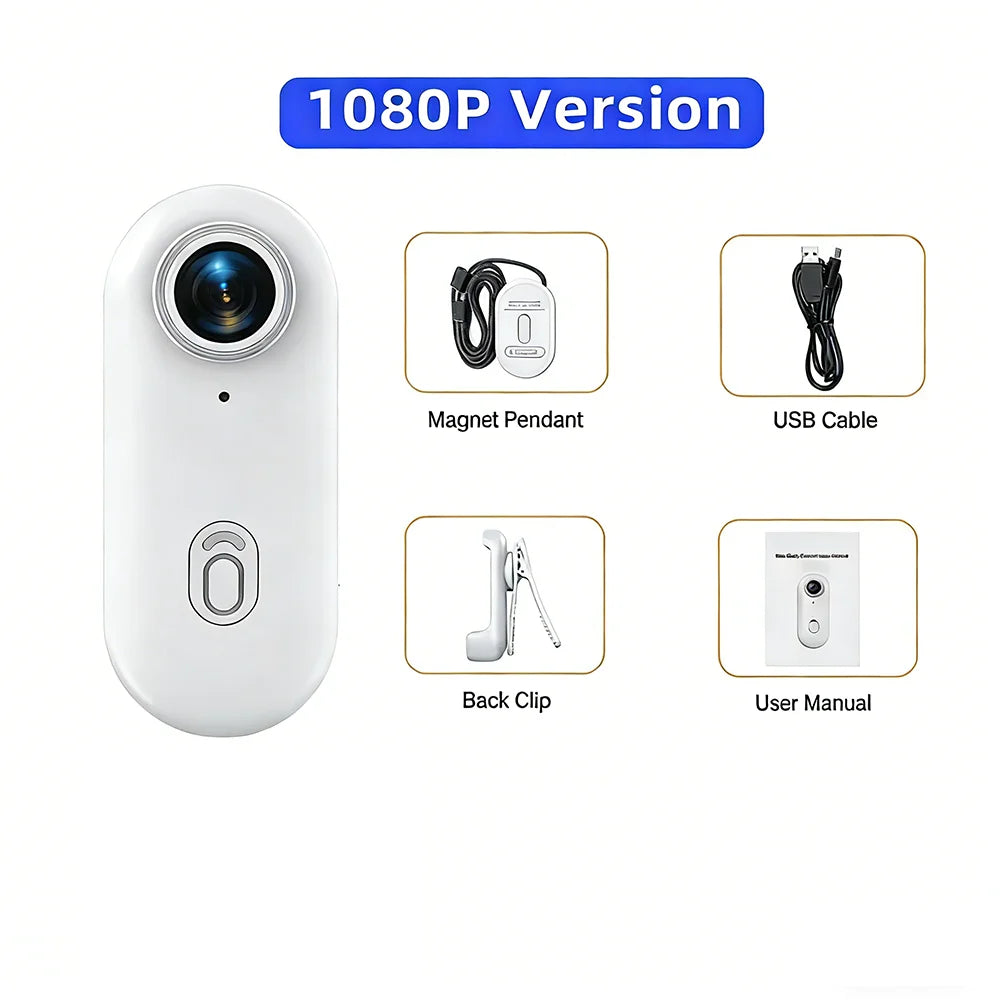 4K HD Motorcycle Mini Recorder Finger WIFI Action Camera Lightweight POV Motorcycle Road Sport Cam Bicycle Vlog Pet Body Camera