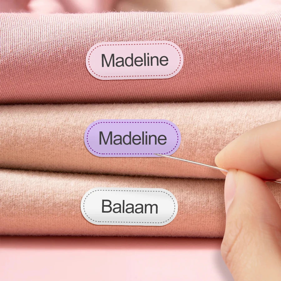 Personalized Sewing Labels for Clothes, School Uniforms, and Clothing,Sewable and ironable,for Jackets, Hats, Backpacks, Jeans