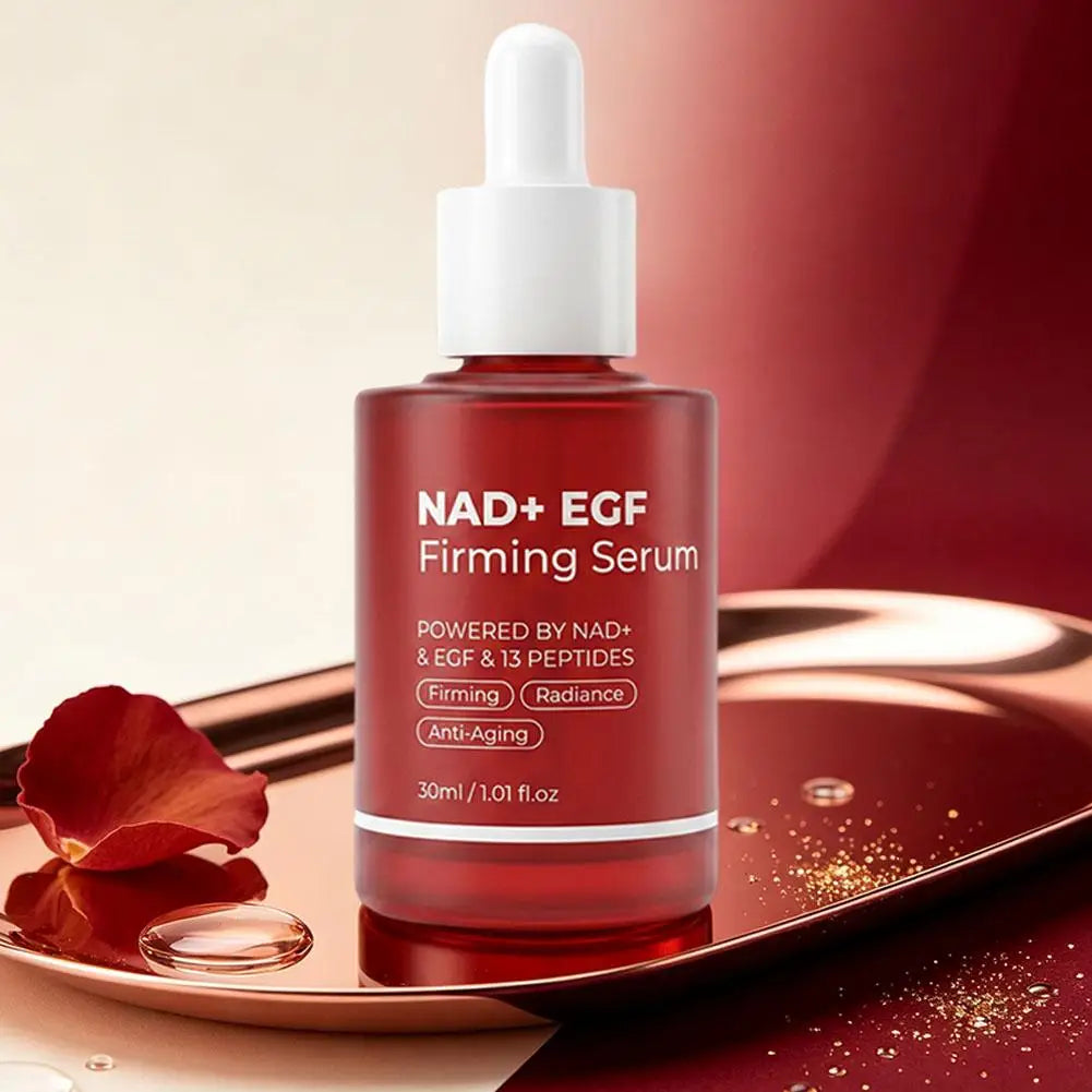 30ml NAD+ EGF Firming Serum 13 Peptides Radiance Anti-Aging Brighten Skin Tone Essence Improve Skin Elasticity Fine Lines Serum