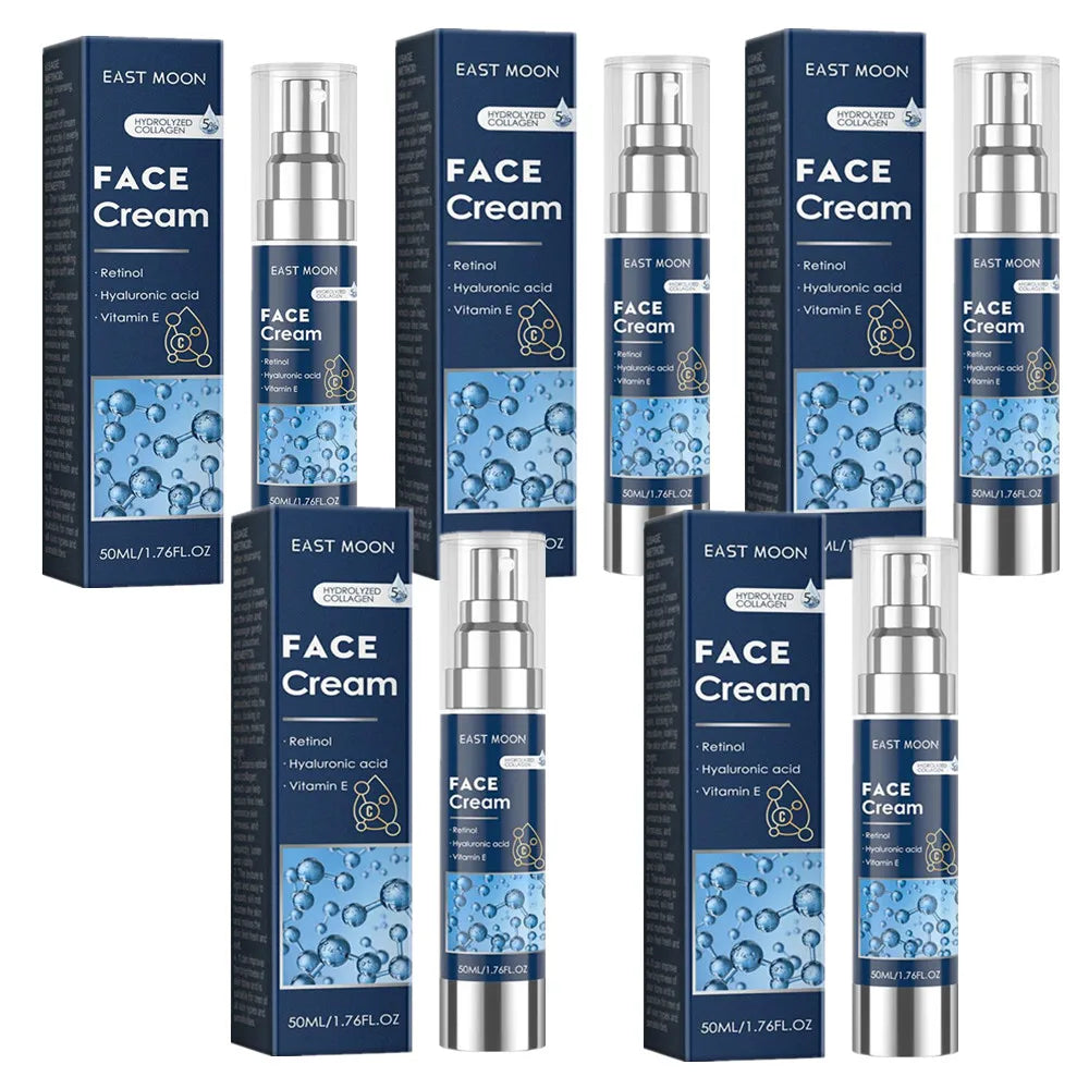 EAST MOON Men's Face Cream 50ml - Retinol, Hyaluronic Acid & Vitamin E, Deep Moisturizing Anti-Aging Oil Control for Men Care