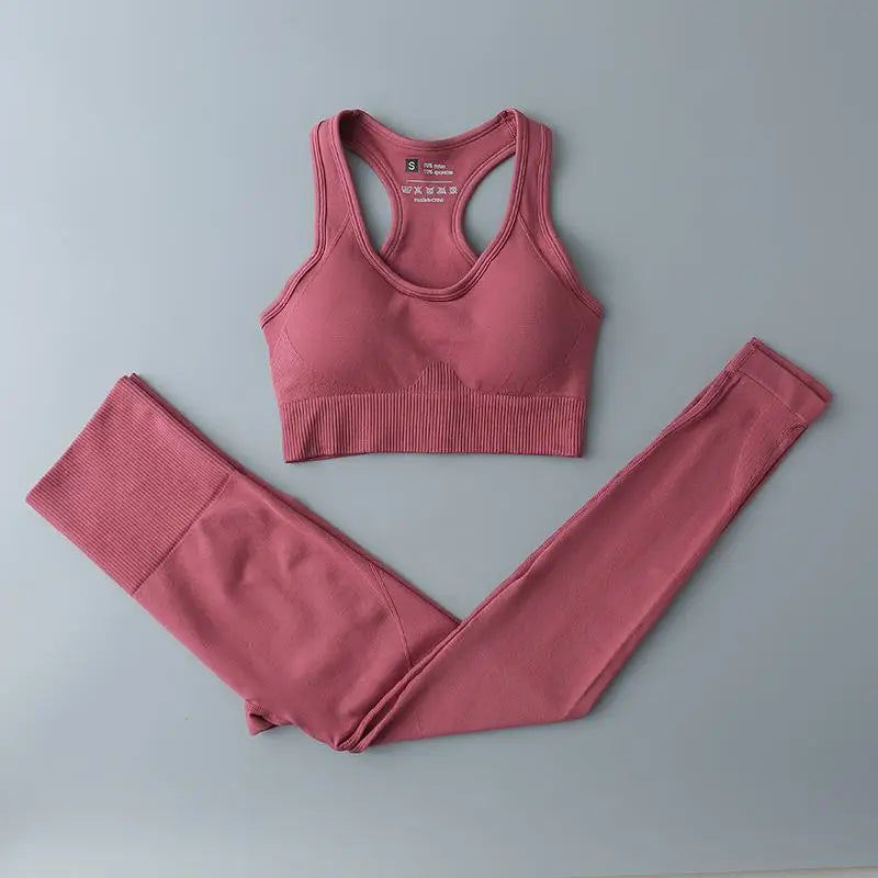 Seamless Legging Fitness Suit Women Sport Outfits Butt-lifting Yoga Pants Running Gym Clothing Comfortable Workout Clothes Solid