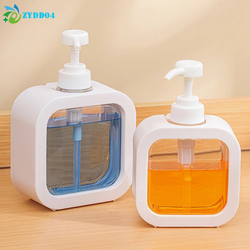 ●300/500ml Bathroom Soap Dispensers Refillable Lotion Shampoo Shower Gel Holder Portable Travel Dispenser Empty Bath Pump Bottle