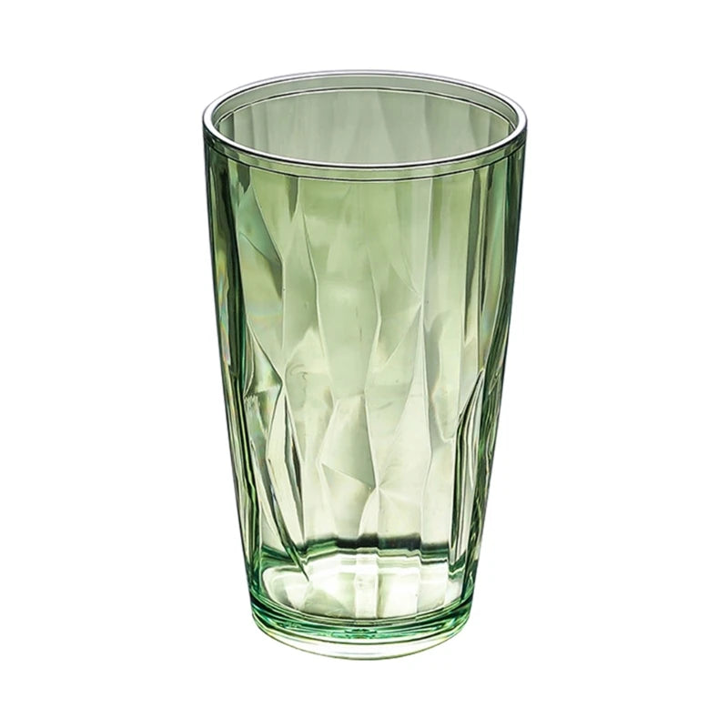 Y1UD Shatterproof Acrylic Water Tumblers 490ml Unbreakable Drinking Glasses Reusable Beer Champagne Cup Dishwasher Safe