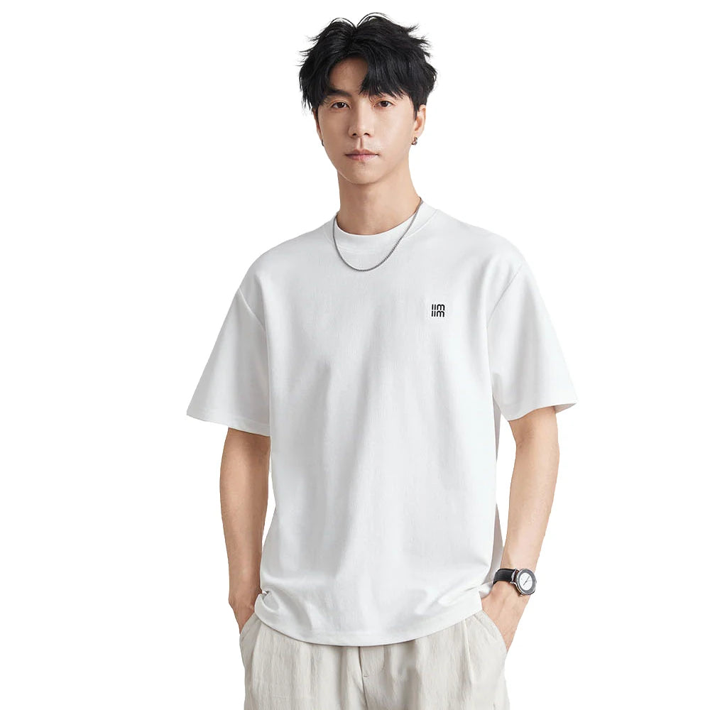 2025 Summer New Men Loose Short-sleeved Casual Breathable Quick-drying Ice Silk T-shirt Solid Color Half-sleeved Top M-3XL