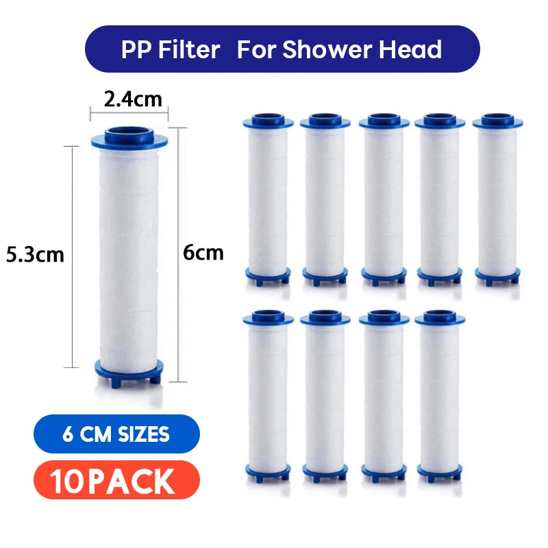 3/5/10 Pcs Shower Head Filter,Replacement Shower Head Cotton Filter Set Water Purification,Bathroom Accessories