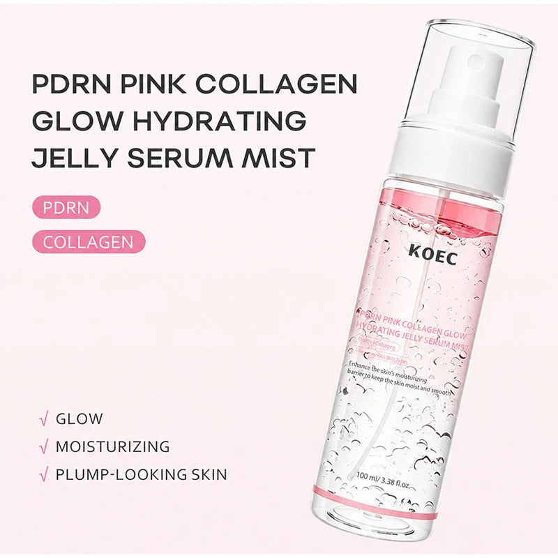 PDRN Kojic Acid Turmeric Serum Mist 100ml Rice Hyaluronic Acid Hydrate Refreshing Face Toner Deep Nourish Daily Pre-makeup Spray
