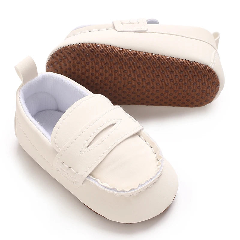 Solid Color Baby Casual Soft Soled Walking Shoes Suitable For 0-1 Year Old Infants And Toddlers Bean Shoes And Forefoot Shoes